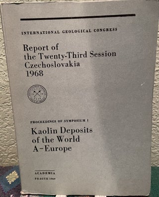 Item #30416 REPORT OF THE TWENTY-THIRD SESSION CZECHOSLOVAKIA 1968 PROCEEDINGS OF SYMPOSIUM I:...