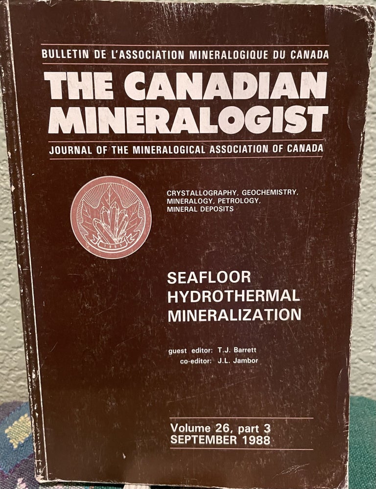 Item #30422 Seafloor Hydrothermal Mineralization. T. J. Barrett, J L. Jambor.