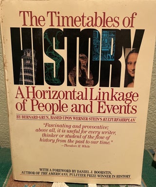 Item #30520 The Timetables of History A Horizontal Linkage of People and Events. Bernard Grun,...