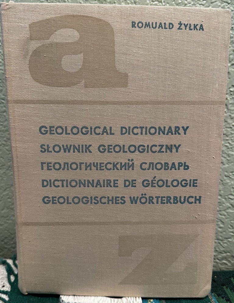 Item #31082 Geological Dictionary Multiligual Ditionary. Romuald Zylka.