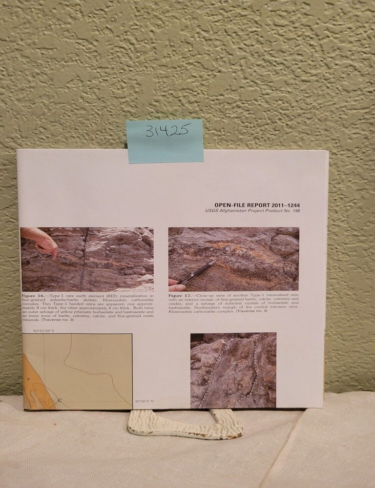 Item #31425 Geologic Map of the Khanneshin Carbonate Complex, Helmand Province, Afghanistan, Modified from the 1976 Original Map Compilation of V. G. Cheremytsin Prepared in Cooperation with the Afgan Geological Survey. Robert D. Tucker.