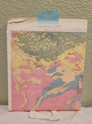 Item #31431 Geologic Map of the Spar City Quadrangle, Mineral County, Colorado. Geologic...