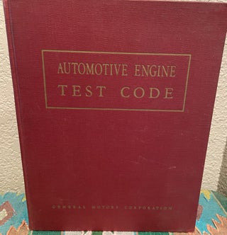 Item #5558381 Automotive Engine Test Code. General Motor Corporation