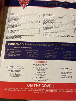 Indianapolis 500 Official Program 1990, 1991, 1992, 1994, 1995, 1997, 2002