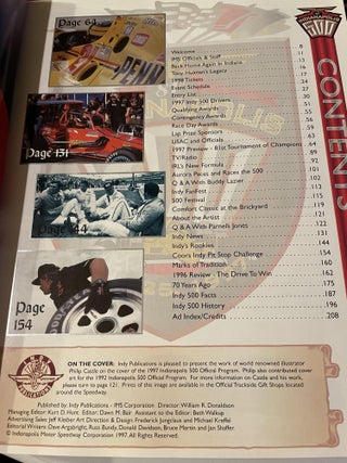 Indianapolis 500 Official Program 1990, 1991, 1992, 1994, 1995, 1997, 2002
