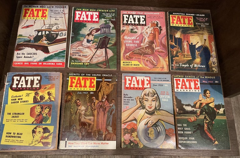 Item #5558462 Fate Magazine, True Stories of the Strange and Unknown, January - December 1955 missing February Issue. Robert N. Webster.