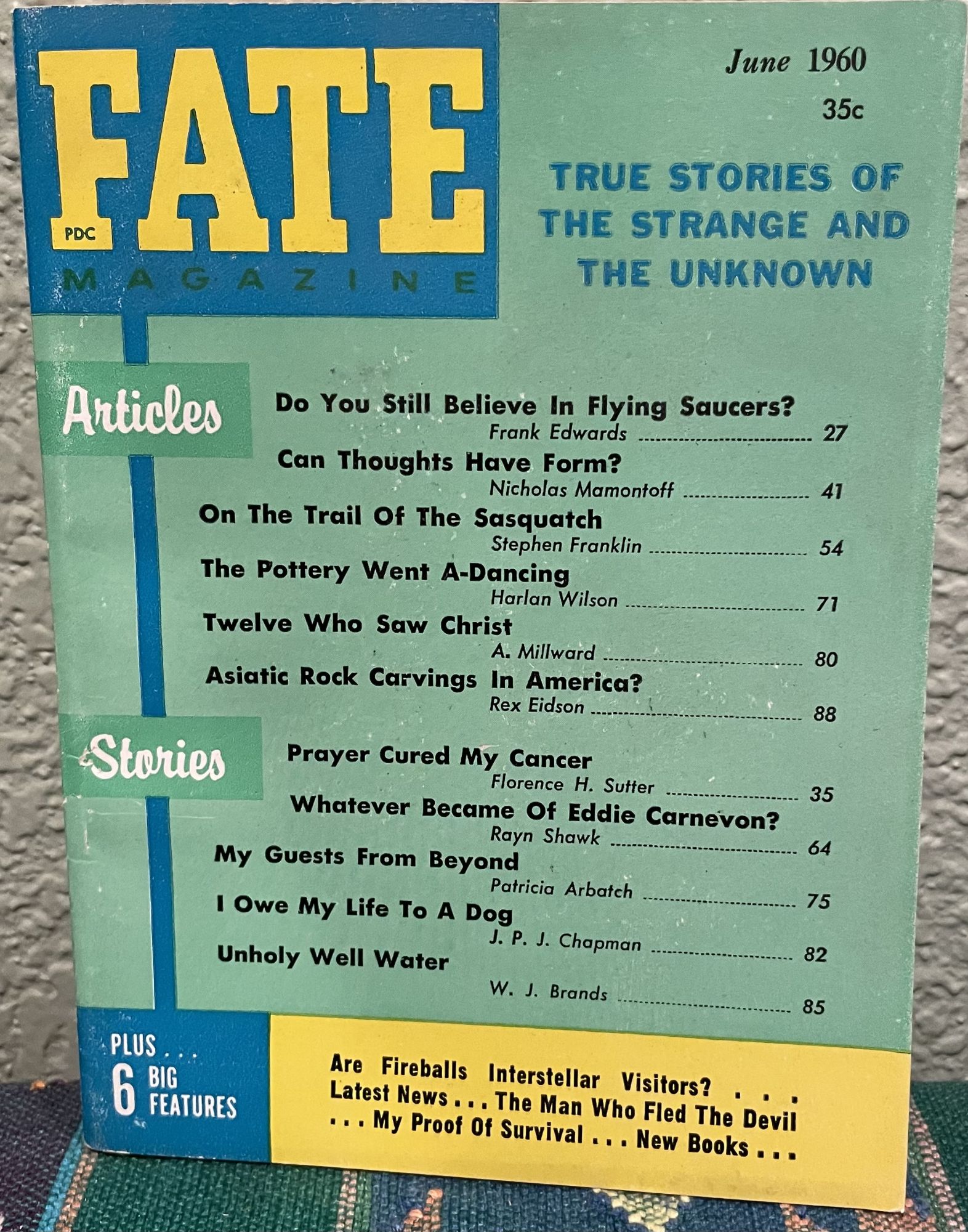 Fate True Stories of the Strange and the Unknown, Vol. 13 - No. 6 Issue 123. Mary Fuller.