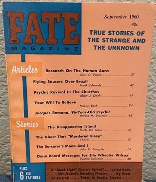 Item #5563072 FATE MAGAZINE True Stories of the Strange and Unknown Vol. 13 No. 9 Issue 126. Mary...