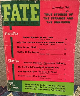 Item #5563092 Fate Magazine True Stories of the Strange and the Unknown. Mary Fuller