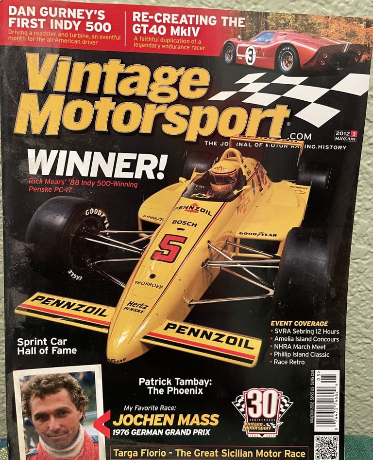 Item #5563164 Vintage Motorsport Magazine (May June 2012)