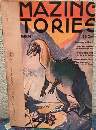 Item #5563184 Amazing Stories Science Fiction November 1934 Vol. 9 No. 7. Preston Robert Page...