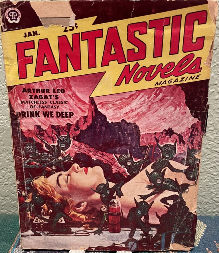 Item #5563581 Fantastic Novels Magazine, Jan 1951 Vol. 4 No. 5. Arthur Leo Zagat, Stanton A., H. P. Coblentz, Lovecraft.