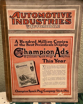 Item #5563630 The Automobile (Automotive Industries) March 14, 1915 Vol. XXXVIII No. 11. anon