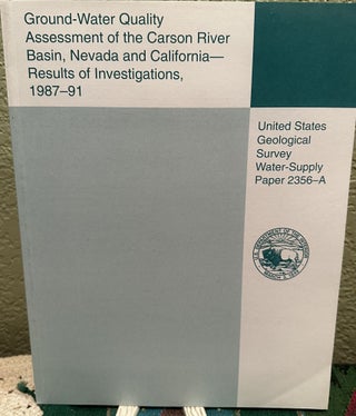 Item #5563956 Ground-water quality assessment of the Carson River Basin, Nevada, and California :...
