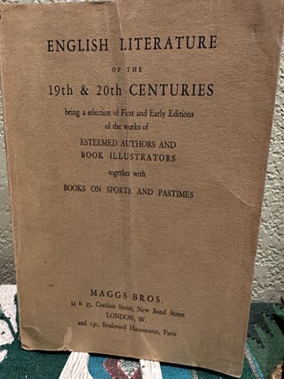 Item #5563970 English Literature of the 19th & 20th Centuries being a selection of First and...