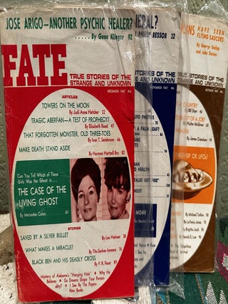 Fate Magazine True Stories of the Strange and the Unknown January 1967 - December 1967, 12 issues