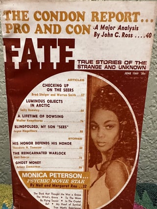 Item #5564003 Fate Magazine, True Stories of the Strange and Unknown June 1969 Vol 22 No. 6 Issue...