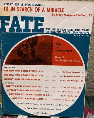 Item #5564020 Fate Magazine; True Stories of the Strange and Unknown March 1968 Vol. 21 No. 3...