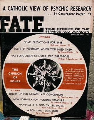 Item #5564021 Fate Magazine; True Stories of the Strange and Unknown January 1968 Vol. 21 No. 1...