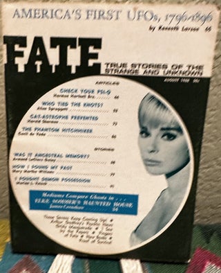 Item #5564023 Fate Magazine; True Stories of the Strange and Unknown August 1968 Vol. 21 No. 8...