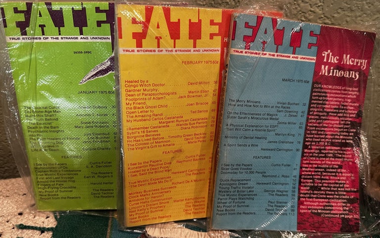 Item #5564072 Fate Magazine; The World's Mysteries Explored, 12 Issues Jan - Dec 1975 Vol. 28 No. 1-12 Issue 297 - 309. Mary Margaret Fuller.