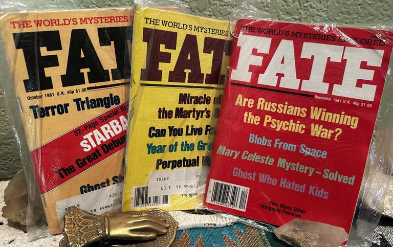 Item #5564080 Fate The World's Mysteries Explored 12 Issues Jan - Dec 1981 Vol 34 no 1-12 Issue 370-381. Mary Margaret Fuller.