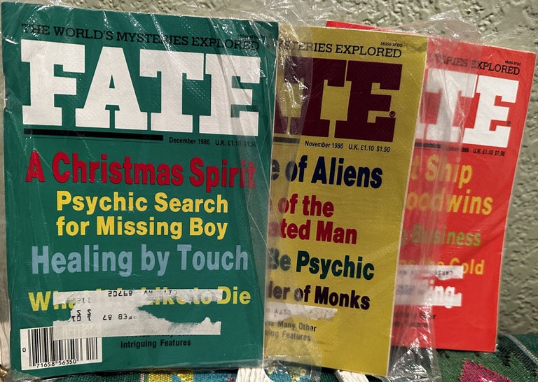 Item #5564096 Fate The World's Mysteries Explored December 1986 Vol 39 No 1-12 Issue 430-440. Mary Margaret Fuller.