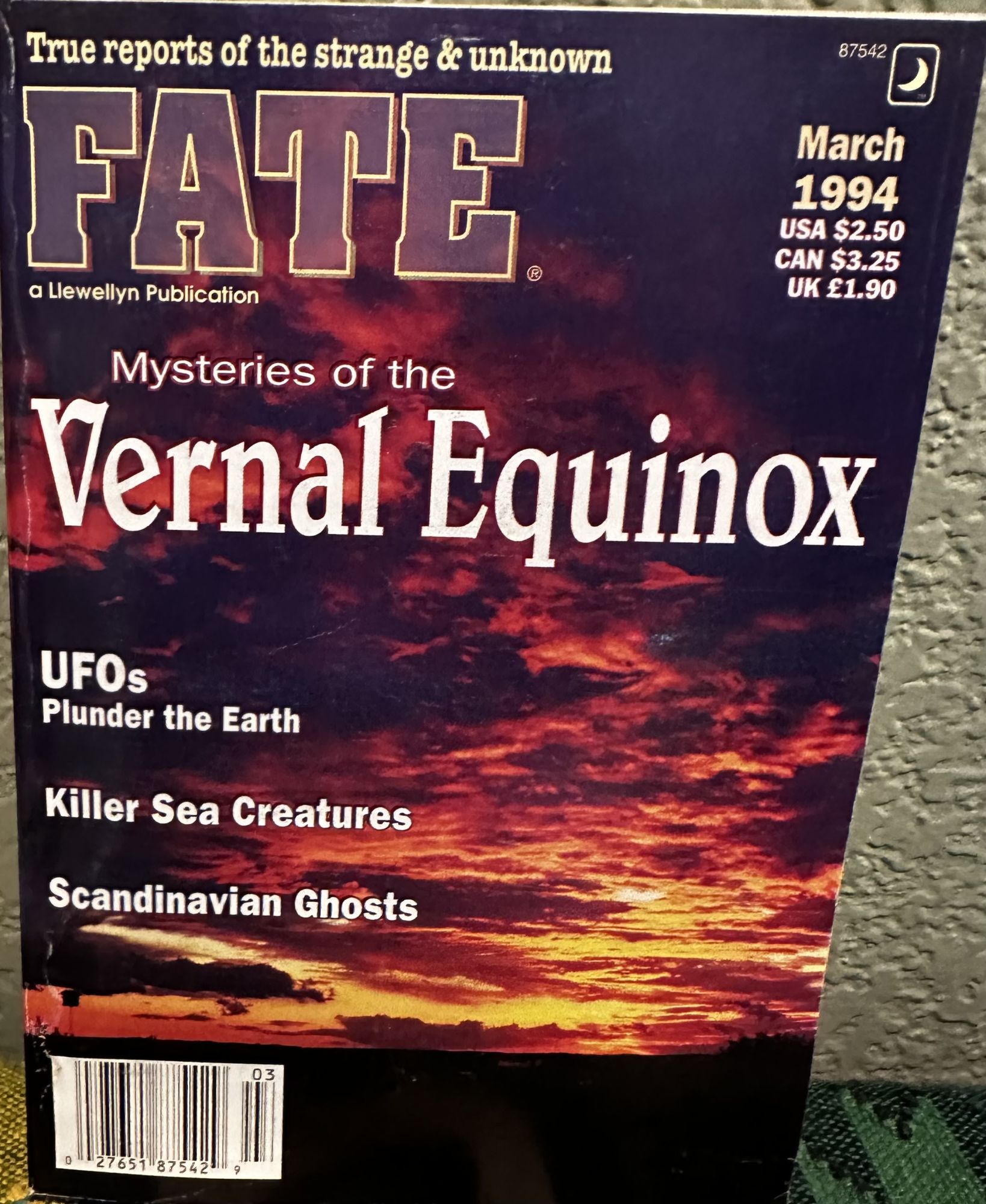 Fate The World's Mysteries Explored March 1994 Vol 47 No 3 Issue 528. Mary Margaret Fuller.