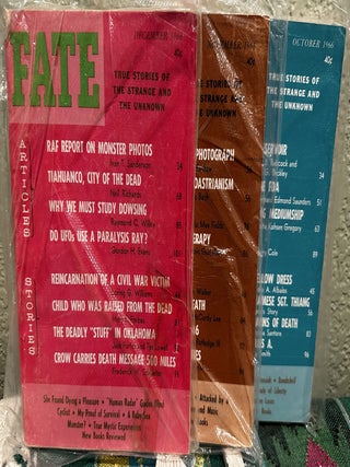 Item #5564116 Fate Magazine: True Stories of the Strange and Unknown 12 Issues Jan-Dec 1966 Vol....
