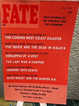 Item #5564137 Fate Magazine: True Stories of the Strange and Unknown June 1963 Vol 16 No 6 Issue...