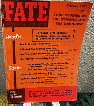 Item #5564144 Fate Magazine: True Stories of the Strange and Unknown February 1962 Vol 15 No 2...