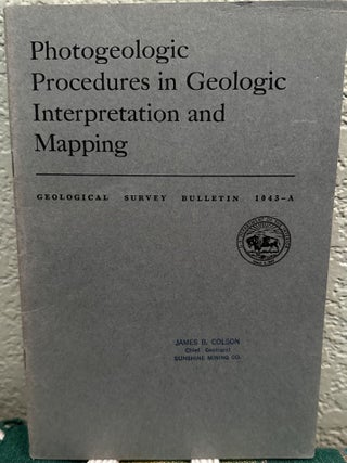 Item #5564279 Photogeologic Procedures in Geologic Interpretation and Mapping; Geological Survey...