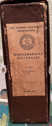 Item #5564576 XIX Congres Geologique International Monographies Regionales 1" Serie Algerie. J....
