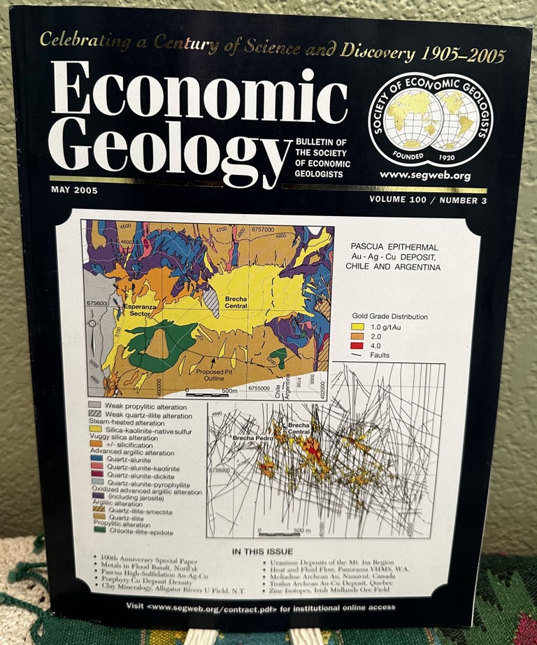 Item #5564578 Economic Geology May 2005 Volume 100 Number 3 Pascua Epithermal Au-Ag-Cu Deposit Chile and Argentina. Mark D. Hannington.