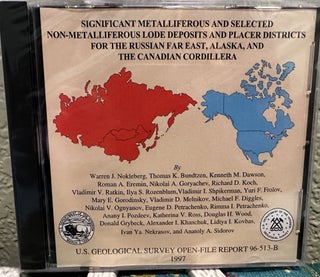 Item #5564780 Significant Metalliferous and Selected Non-Metalliferous Lode Deposits and Placer...