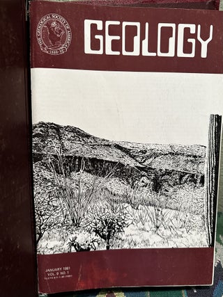 Geology Magazine January 1981 Vol 9 No. 1-12,