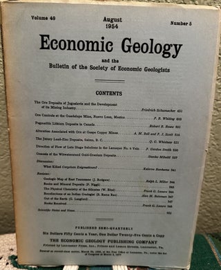 Item #5564836 Economic Geology and the Bulletin of the Society of Economic Geologists Volume 49...