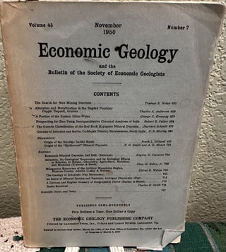 Item #5564843 Economic Geology and the Bulletin of the Society of Economic Geologists Volume 45...