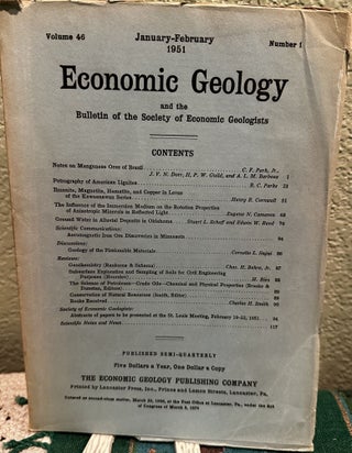 Item #5564846 Economic Geology and the Bulletin of the Society of Economic Geologists Volume 46...