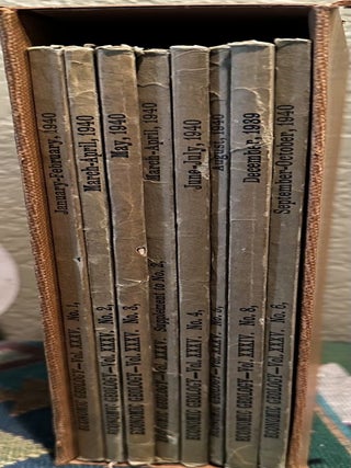 Economic Geology and the Bulletin of the Society of Economic Geologists Volume XXXIV NUMBER 8 December 1939, Volume XXXV Number 1 - 6 January - October 1940 8 issues