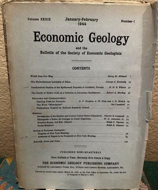 Item #5564878 Economic Geology and the Bulletin of the Society of Economic Geologists Volume...