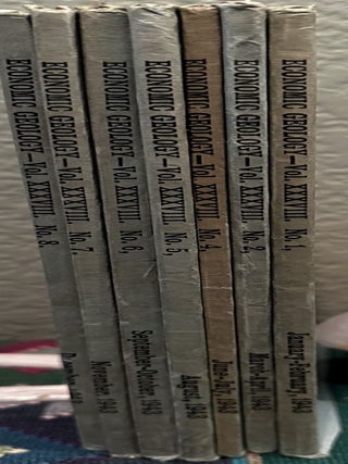 Economic Geology and the Bulletin of the Society of Economic Geologists Volume XXXVIII NUMBER 1 - 2 & 4 - 8, January - April & June - November 1943,