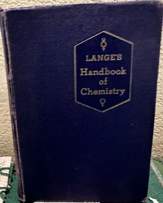 Item #5564885 Handbook of Chemistry; 7th Edition. Norbert Adolph Lange