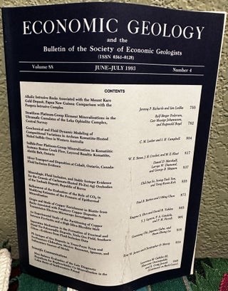 Item #5565050 Economic Geology and the Bulletin of the Society of Economic Geologists Volume 88...