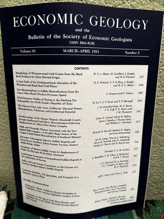 Item #5565052 Economic Geology and the Bulletin of the Society of Economic Geologists Volume 88...