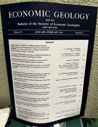 Item #5565053 Economic Geology and the Bulletin of the Society of Economic Geologists Volume 88...