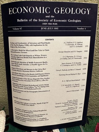 Item #5565058 Economic Geology and the Bulletin of the Society of Economic Geologists Volume 87...