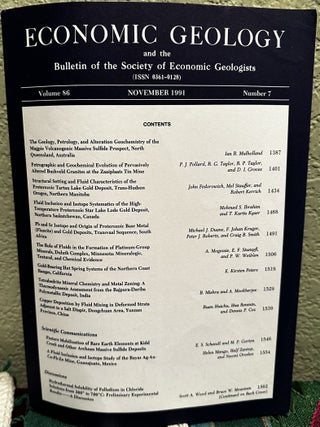 Item #5565063 Economic Geology and the Bulletin of the Society of Economic Geologists Volume 86...