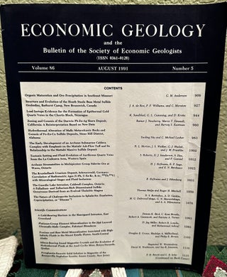 Item #5565065 Economic Geology and the Bulletin of the Society of Economic Geologists Volume 86...