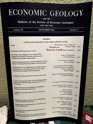 Item #5565071 Economic Geology and the Bulletin of the Society of Economic Geologists Volume 85...